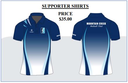 Mountain Creek Netball Club - supporters shirt